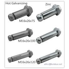 M16 Expansion Anchor Hollow Bolt for Steel Applications